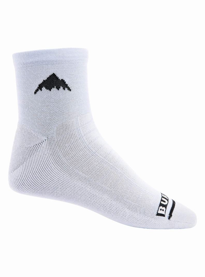 Burton Laufschuhe Quarter Crew Socken Damen Weiß | 197-YLSAKD