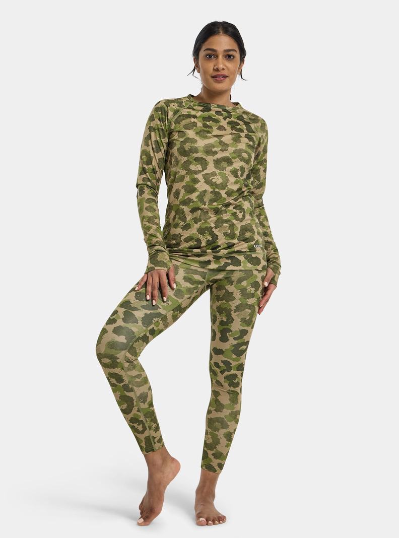 Burton Laufschuhe X Base Layer Pants Funktionswäsche Damen Khaki Grün | 039-TAMNUZ