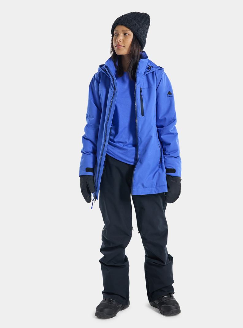 Burton Lelah 2L Snowboardjacke Damen Blau | 945-ZIGJBO