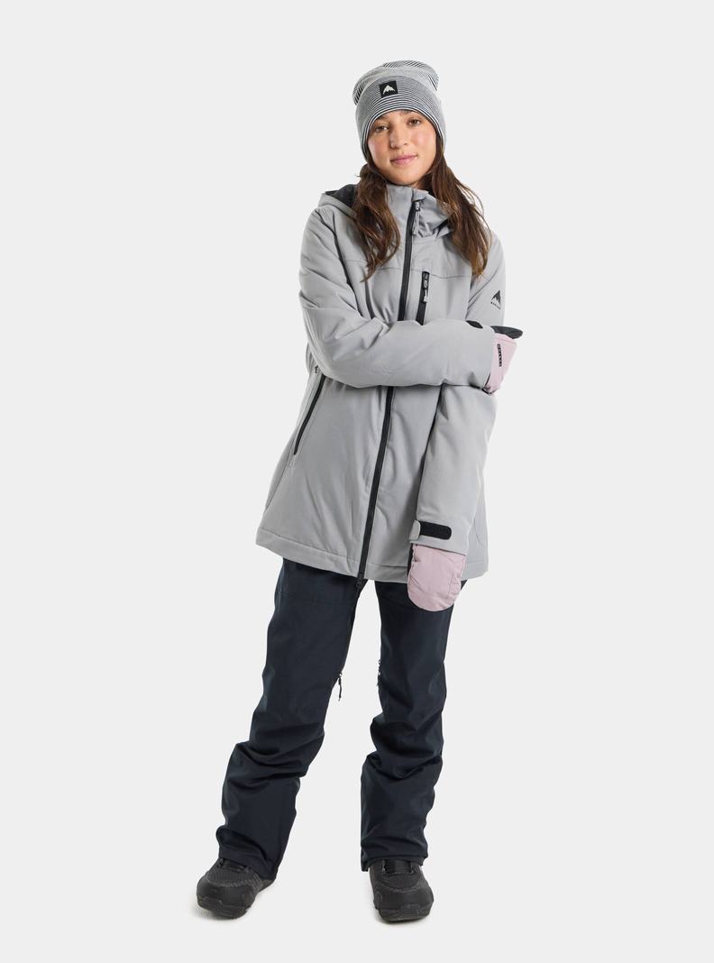 Burton Lelah 2L Snowboardjacke Damen Grau | 894-SZJIDL