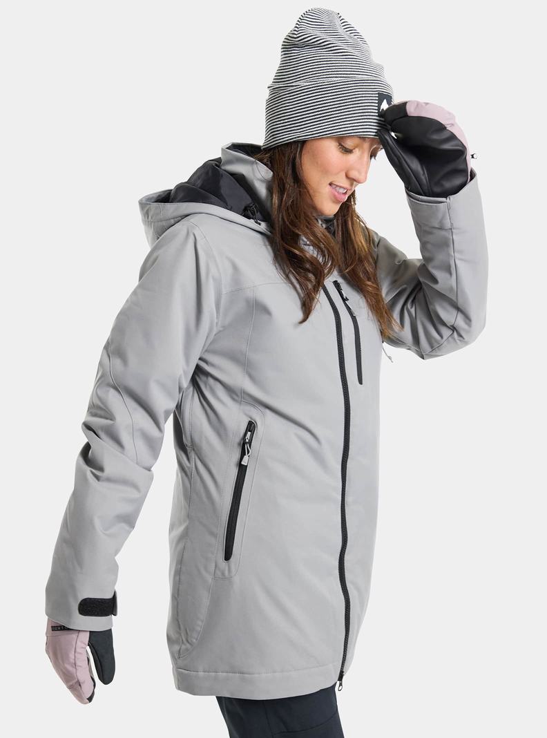 Burton Lelah 2L Snowboardjacke Damen Grau | 894-SZJIDL