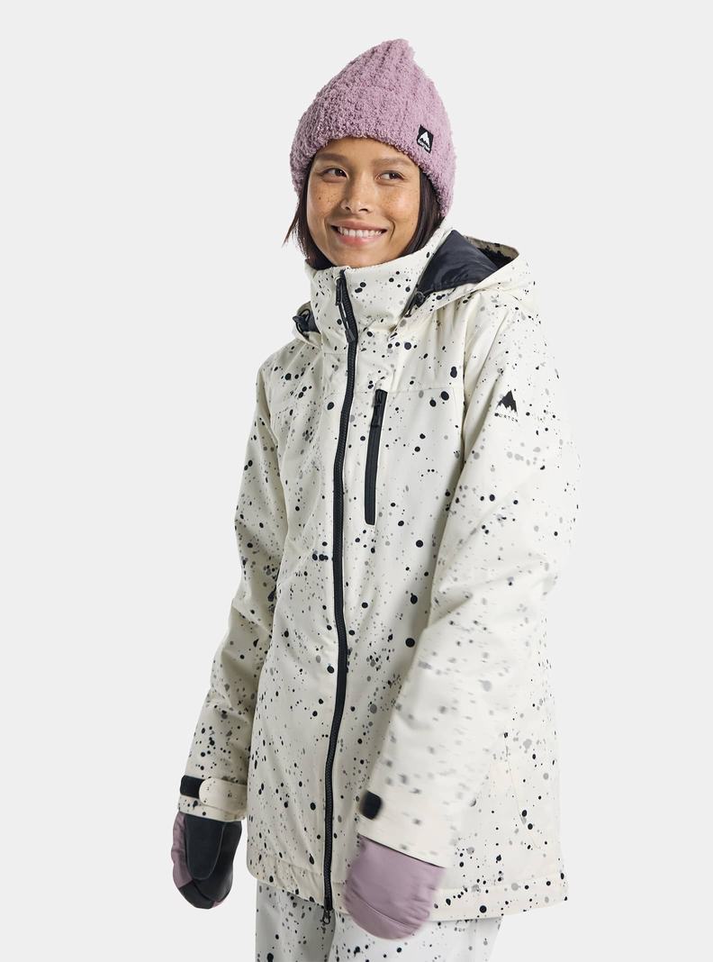 Burton Lelah 2L Snowboardjacke Damen Weiß | 697-JXFZAN