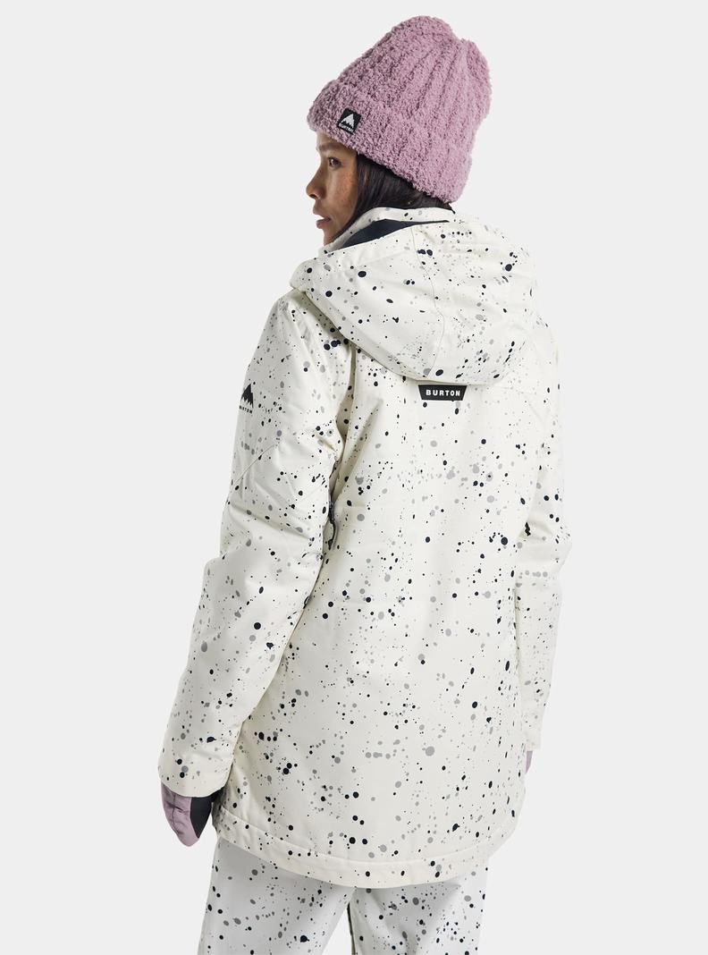 Burton Lelah 2L Snowboardjacke Damen Weiß | 697-JXFZAN
