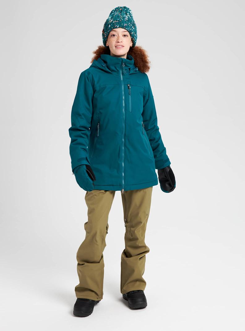 Burton Lelah Snowboardjacke Damen Blau | 057-XBQPHI