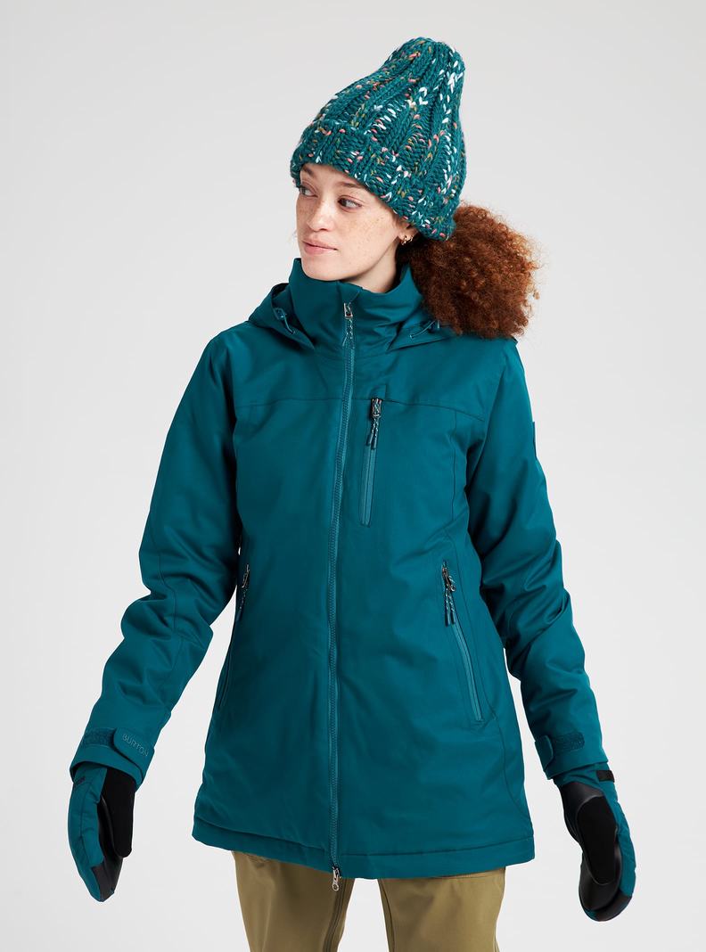 Burton Lelah Snowboardjacke Damen Blau | 057-XBQPHI