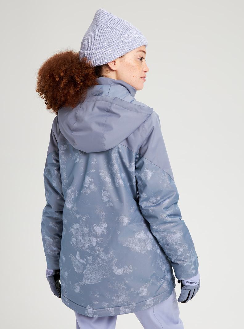 Burton Lelah Snowboardjacke Damen Grau | 678-SXZJLW