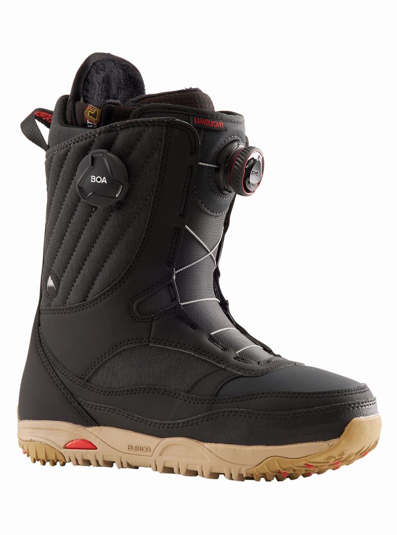Burton Limelight BOA® Weite Snowboardboots Damen Schwarz | 592-VIJMXL
