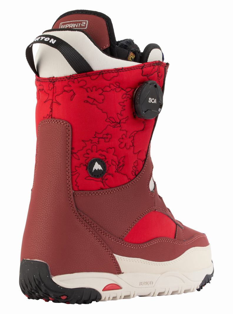 Burton Limelight BOA® Weite Snowboardboots Damen Bordeaux Beige | 803-RLPKFZ