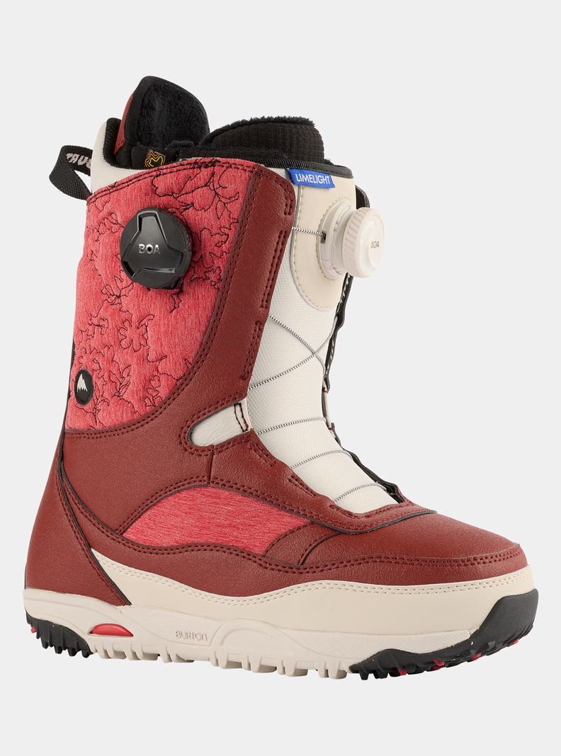 Burton Limelight BOA® Weite Snowboardboots Damen Bordeaux Beige | 803-RLPKFZ