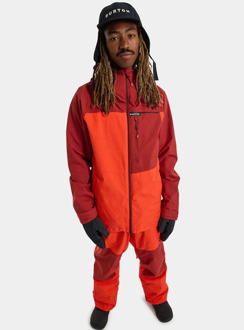 Burton Lodgepole 2L Snowboardjacke Herren Orange Rosa Rosa | 605-ATMEVL