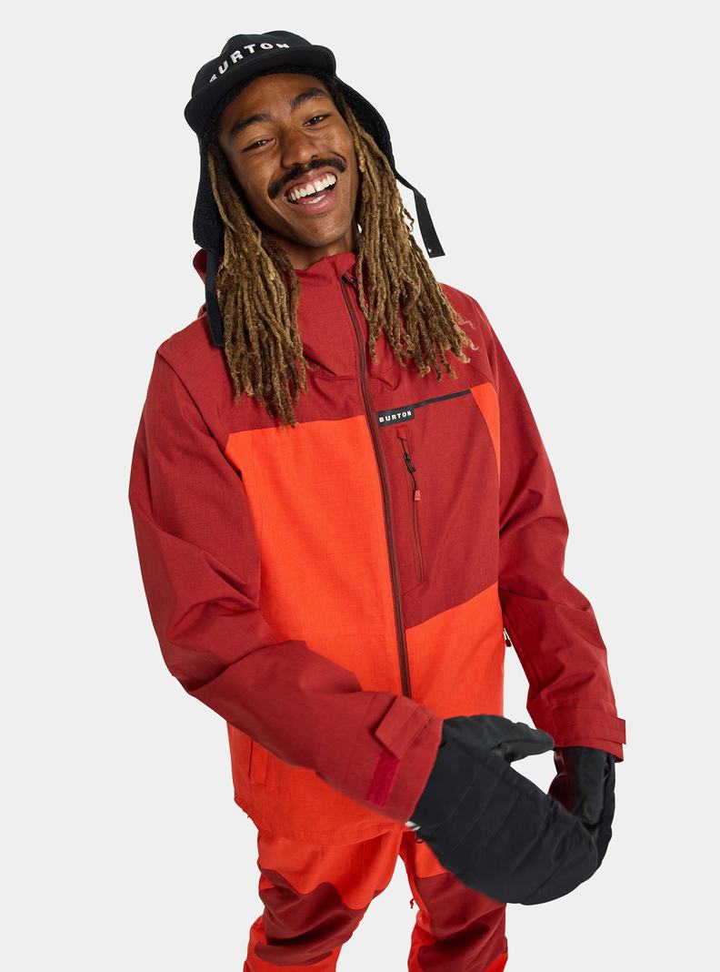Burton Lodgepole 2L Snowboardjacke Herren Orange Rosa Rosa | 605-ATMEVL