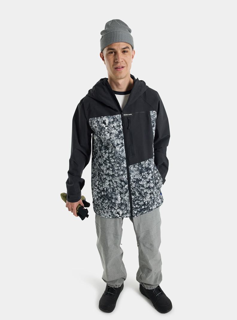 Burton Lodgepole 2L Snowboardjacke Herren Schwarz Tiefesgrün | 634-XLVIQA