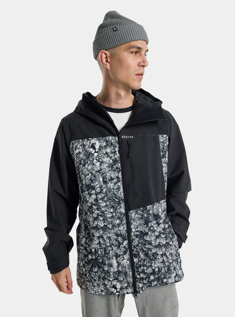 Burton Lodgepole 2L Snowboardjacke Herren Schwarz Tiefesgrün | 634-XLVIQA