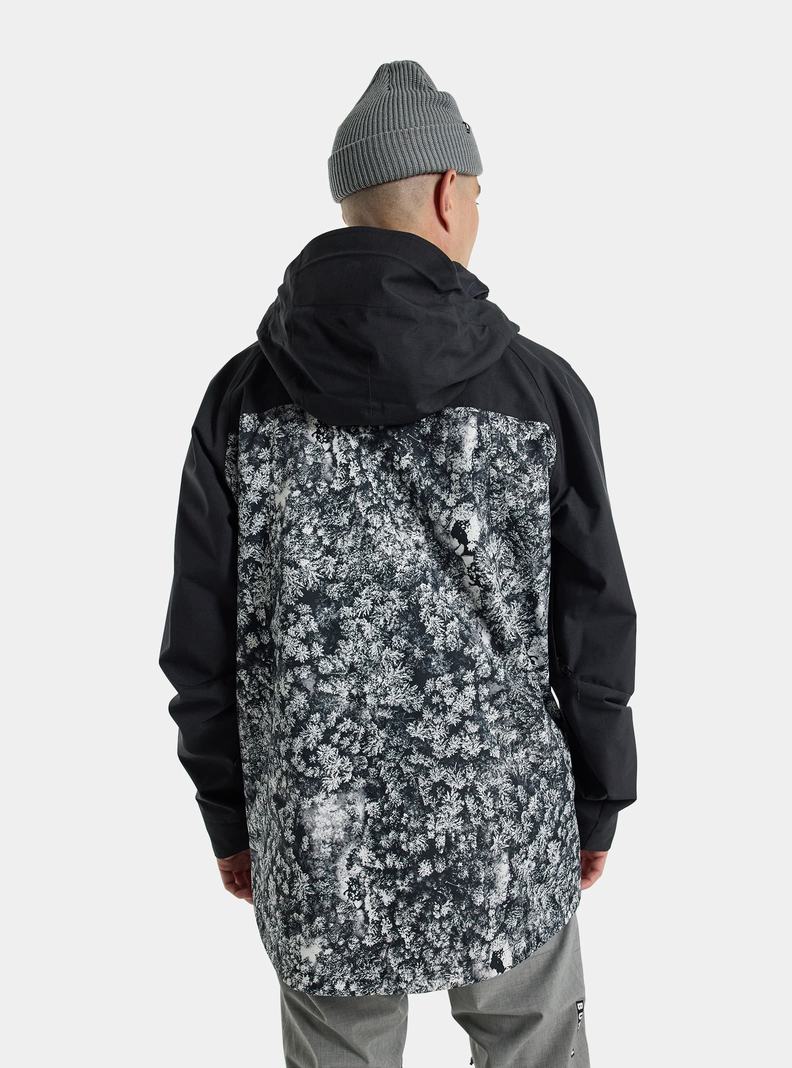 Burton Lodgepole 2L Snowboardjacke Herren Schwarz Tiefesgrün | 634-XLVIQA