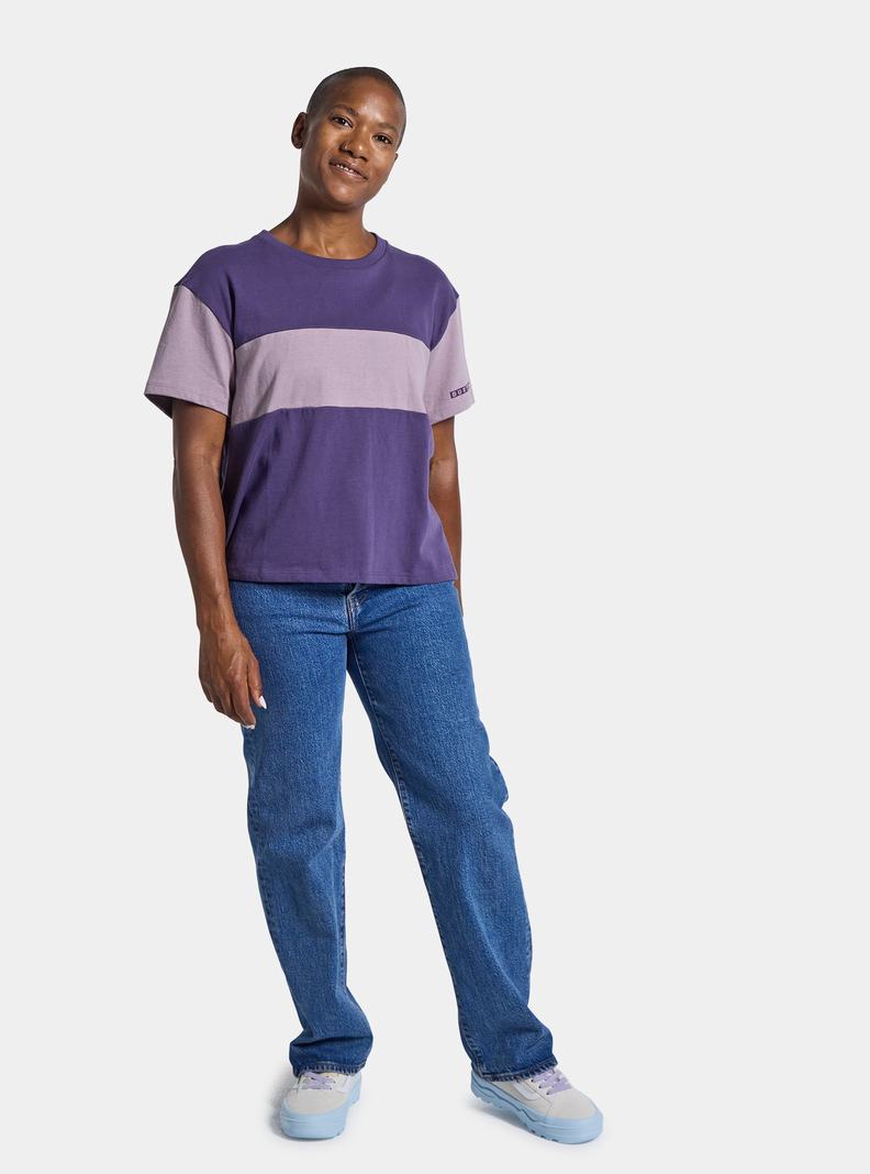 Burton Lowball Kurzes Sleeve T-Shirts Damen Lila | 472-TSGREJ