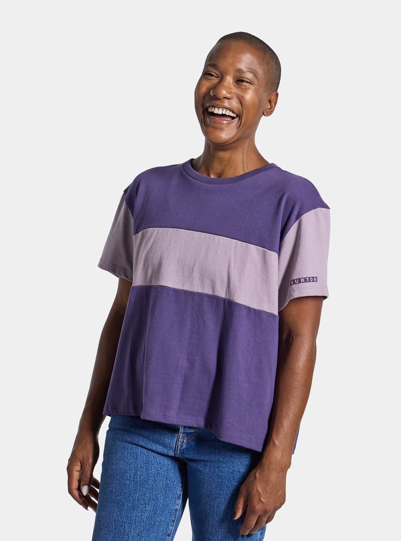 Burton Lowball Kurzes Sleeve T-Shirts Damen Lila | 472-TSGREJ