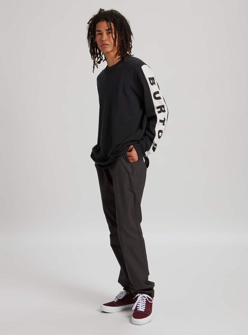 Burton Lowball Long Sleeve T-Shirts Herren Schwarz | 783-QZFBCM