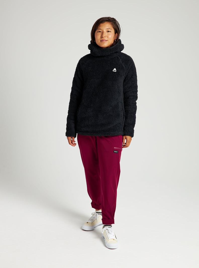 Burton Lynx Pullover Fleece Sweatshirts Damen Schwarz | 824-CHVEPJ