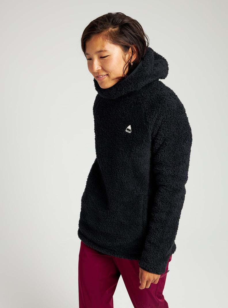Burton Lynx Pullover Fleece Sweatshirts Damen Schwarz | 824-CHVEPJ