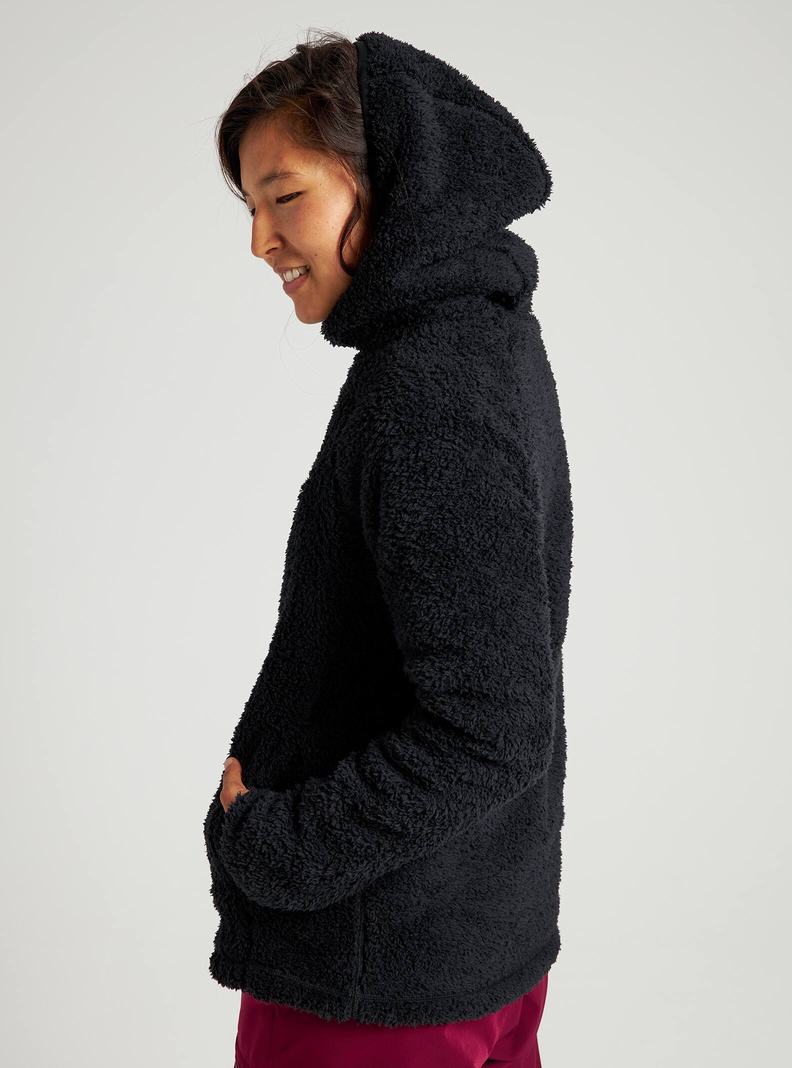 Burton Lynx Pullover Fleece Sweatshirts Damen Schwarz | 824-CHVEPJ