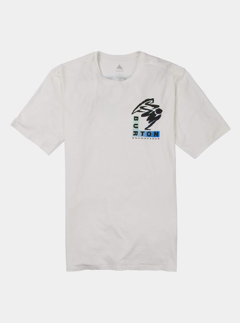 Burton Macatowa Kurzes Sleeve T-Shirts Herren Weiß | 903-UWHEDA
