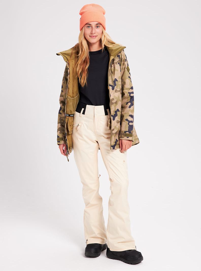 Burton Marcy High Rise Stretch Snowboardhose Damen Beige | 162-YJBINT