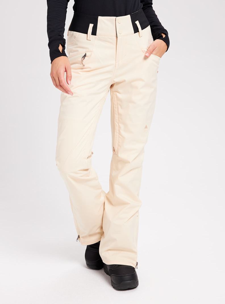 Burton Marcy High Rise Stretch Snowboardhose Damen Beige | 162-YJBINT