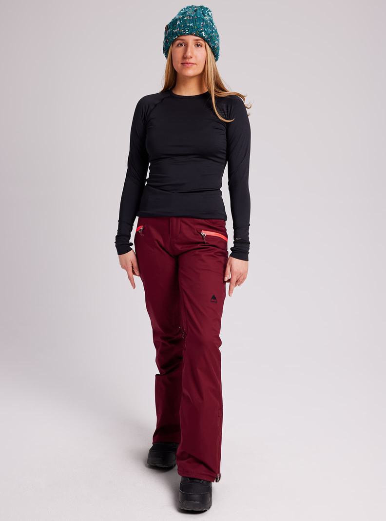 Burton Marcy High Rise Stretch Snowboardhose Damen Bordeaux | 608-ZVDCMF