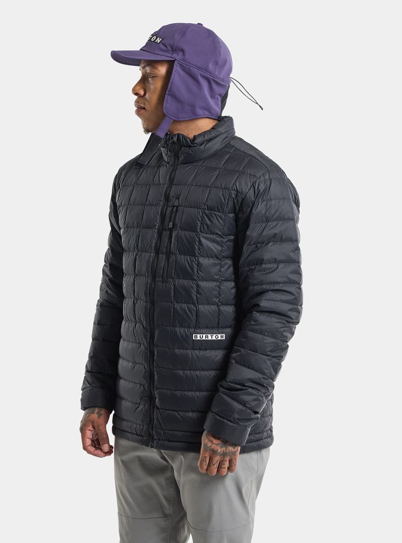 Burton Mid-Heat Down Snowboardjacke Herren Schwarz | 023-LCSBVN