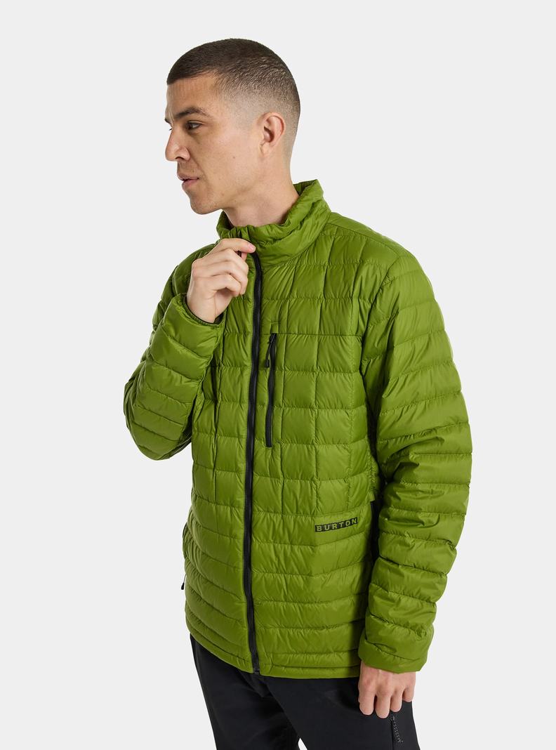 Burton Mid-Heat Down Snowboardjacke Herren Grün | 340-RMLNJI
