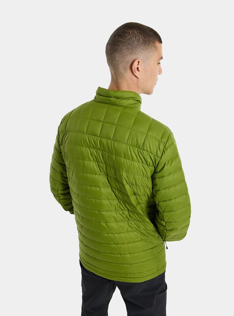 Burton Mid-Heat Down Snowboardjacke Herren Grün | 340-RMLNJI