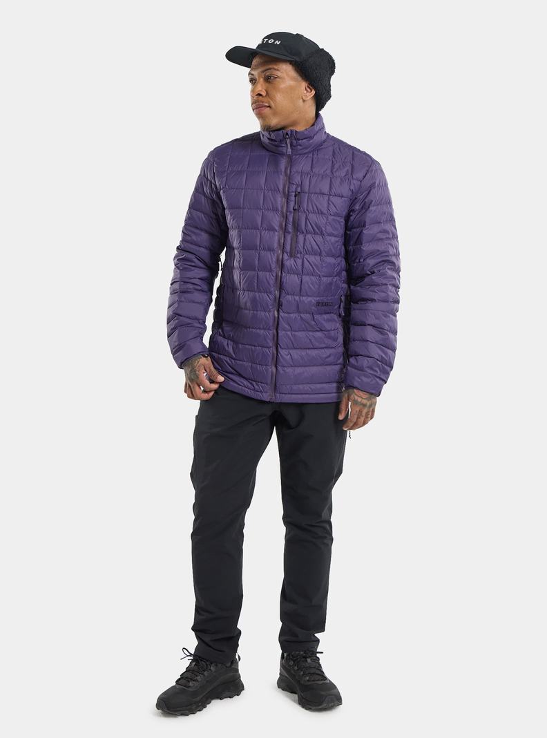 Burton Mid-Heat Down Snowboardjacke Herren Lila | 578-LSXHRQ