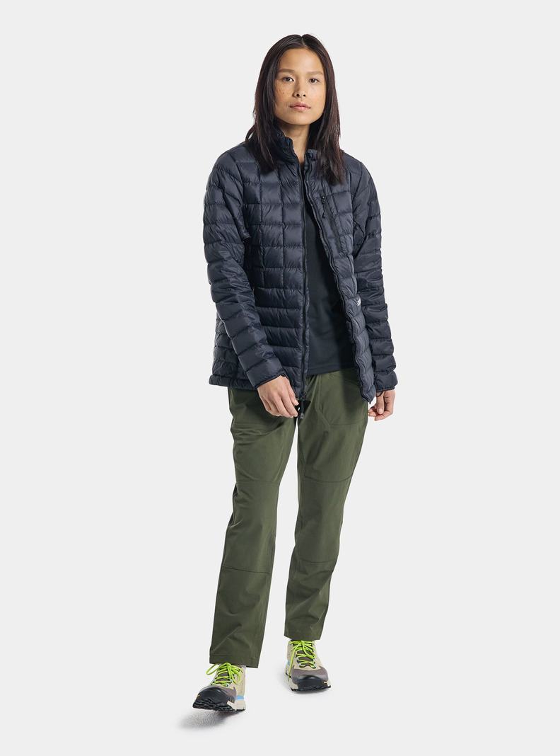 Burton Mid-Heat Insulated Down Snowboardjacke Damen Schwarz | 647-ZJCHLR