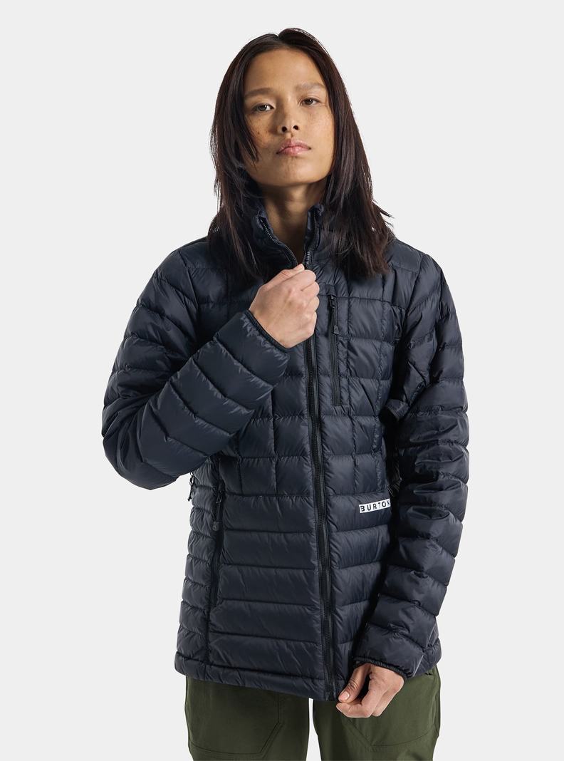 Burton Mid-Heat Insulated Down Snowboardjacke Damen Schwarz | 647-ZJCHLR