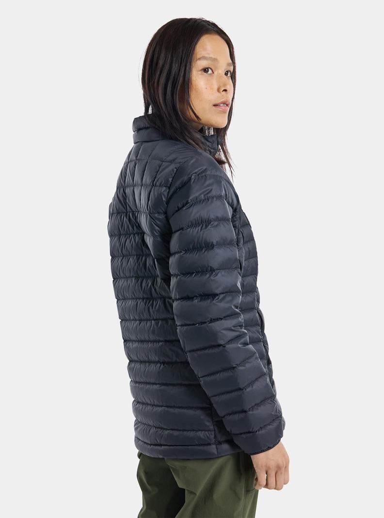 Burton Mid-Heat Insulated Down Snowboardjacke Damen Schwarz | 647-ZJCHLR