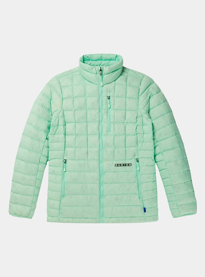 Burton Mid-Heat Insulated Down Snowboardjacke Damen Grün | 962-KNGFZO