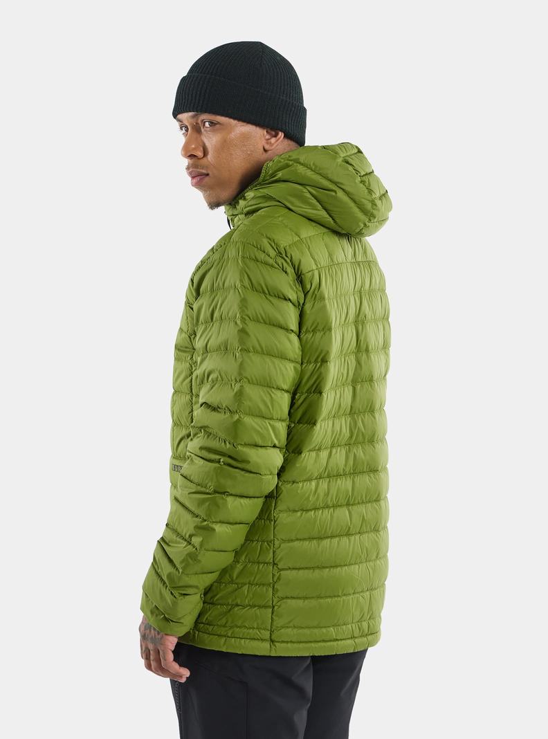 Burton Mid-Heat Mit Kapuze Down Insulated Snowboardjacke Herren Grün | 742-IPMQKS