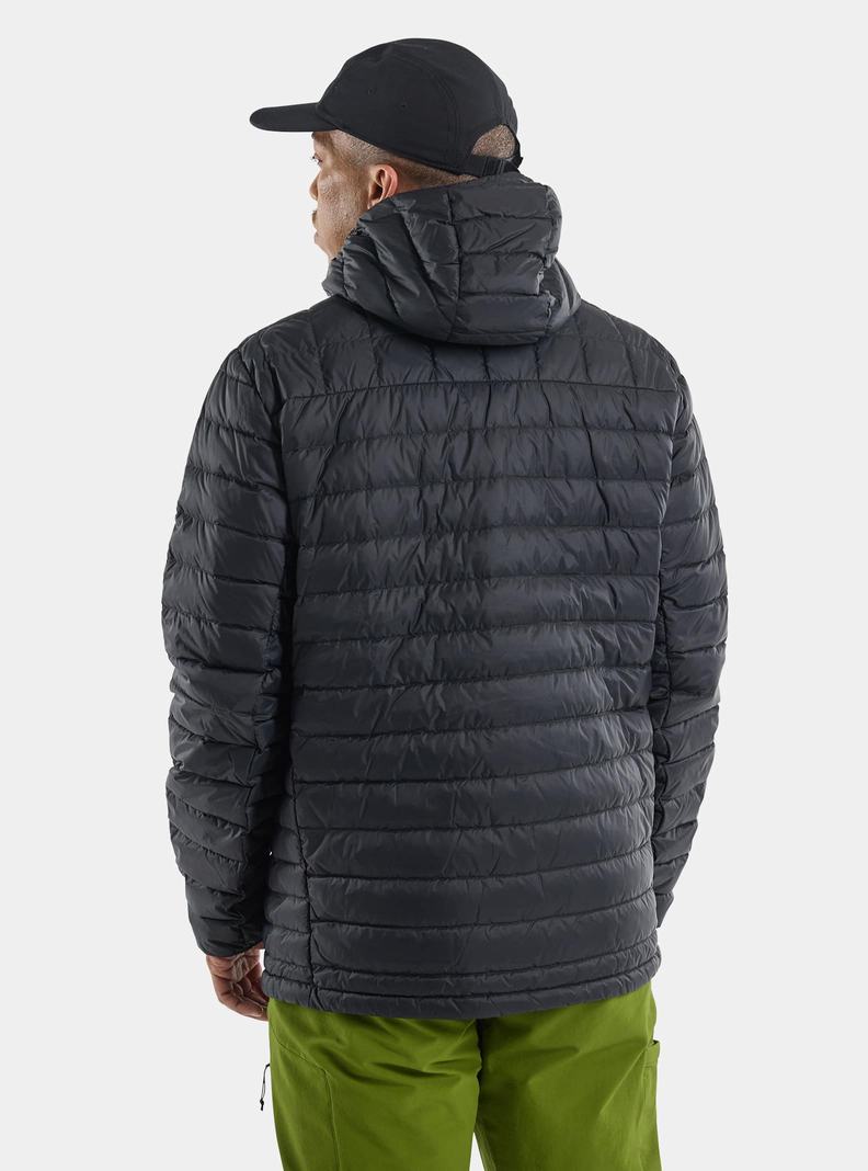 Burton Mid-Heat Mit Kapuze Down Insulated Snowboardjacke Herren Schwarz | 940-HAMDBT