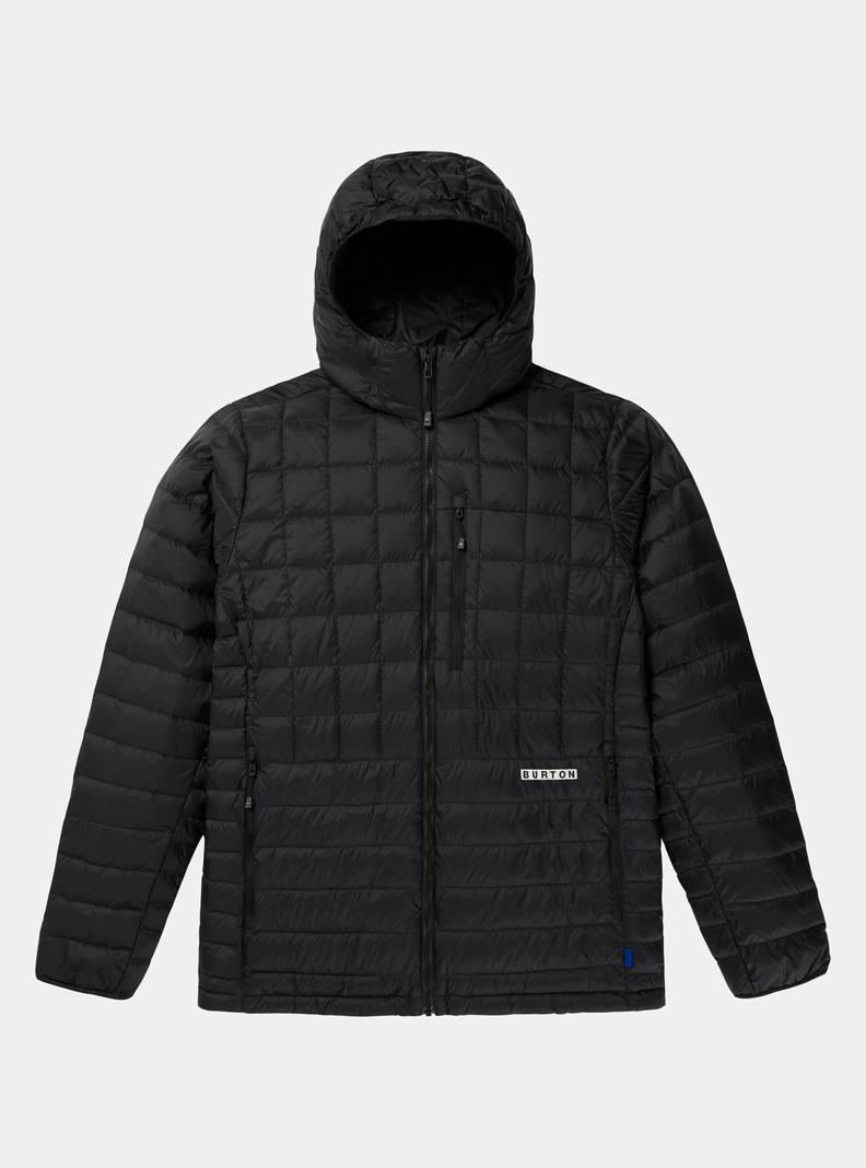 Burton Mid-Heat Mit Kapuze Down Insulated Snowboardjacke Herren Schwarz | 940-HAMDBT