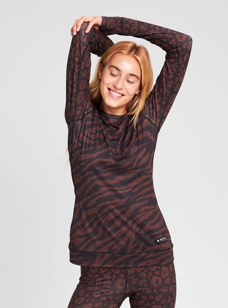 Burton Midweight Base Layer Crew Funktionswäsche Damen Grau | 216-EMJXRU