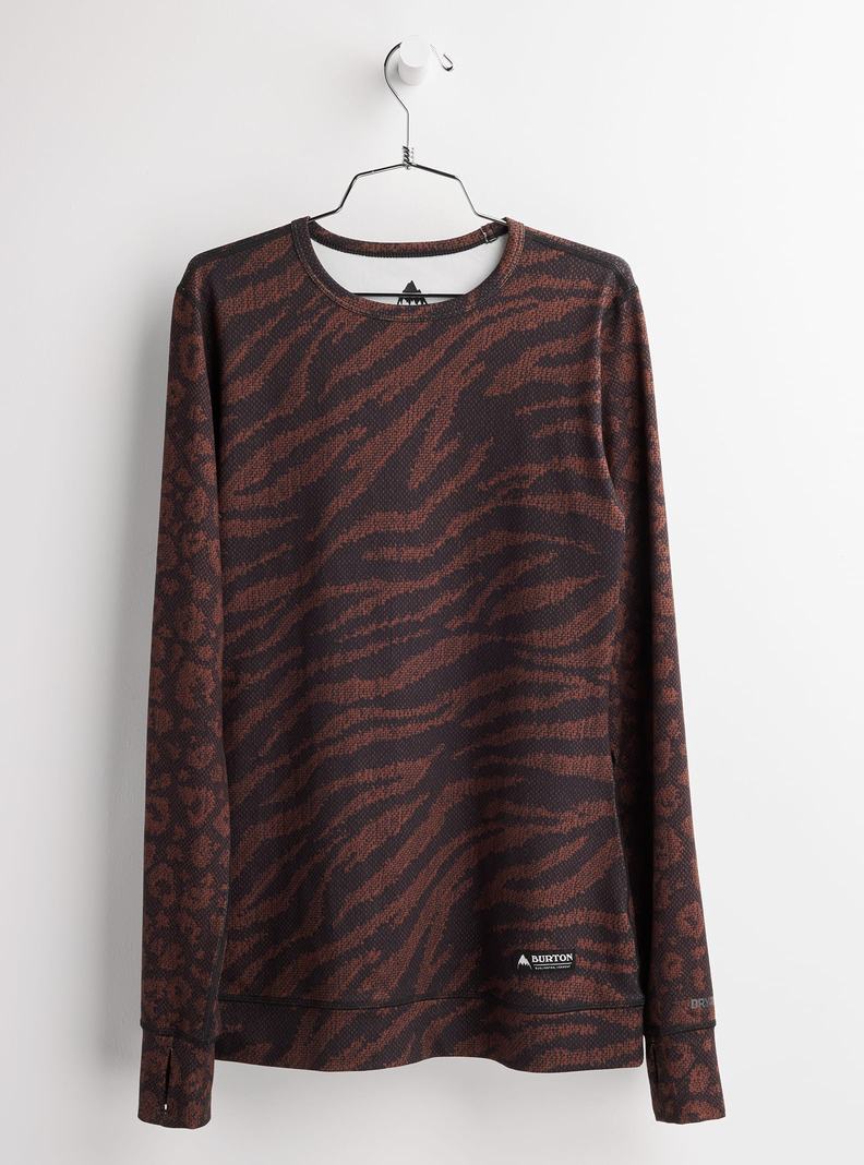 Burton Midweight Base Layer Crew Funktionswäsche Damen Grau | 216-EMJXRU
