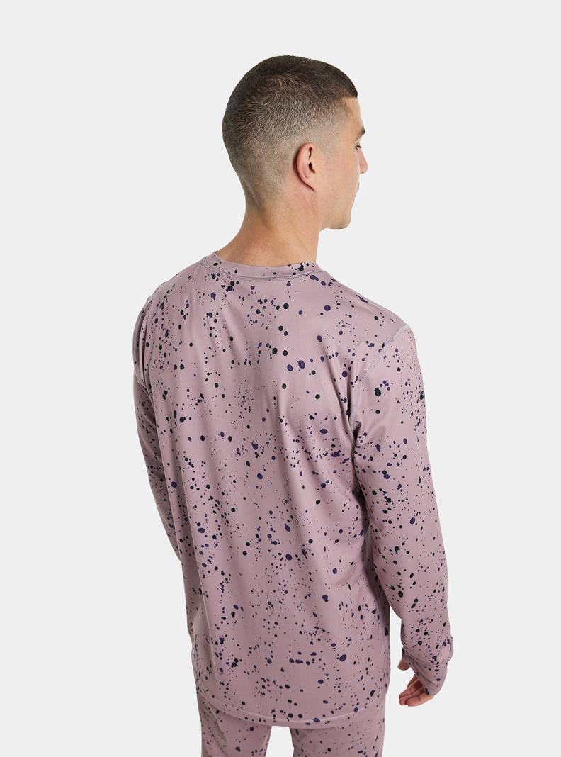 Burton Midweight Base Layer Crewneck Funktionswäsche Herren Lila | 691-LCYAHJ