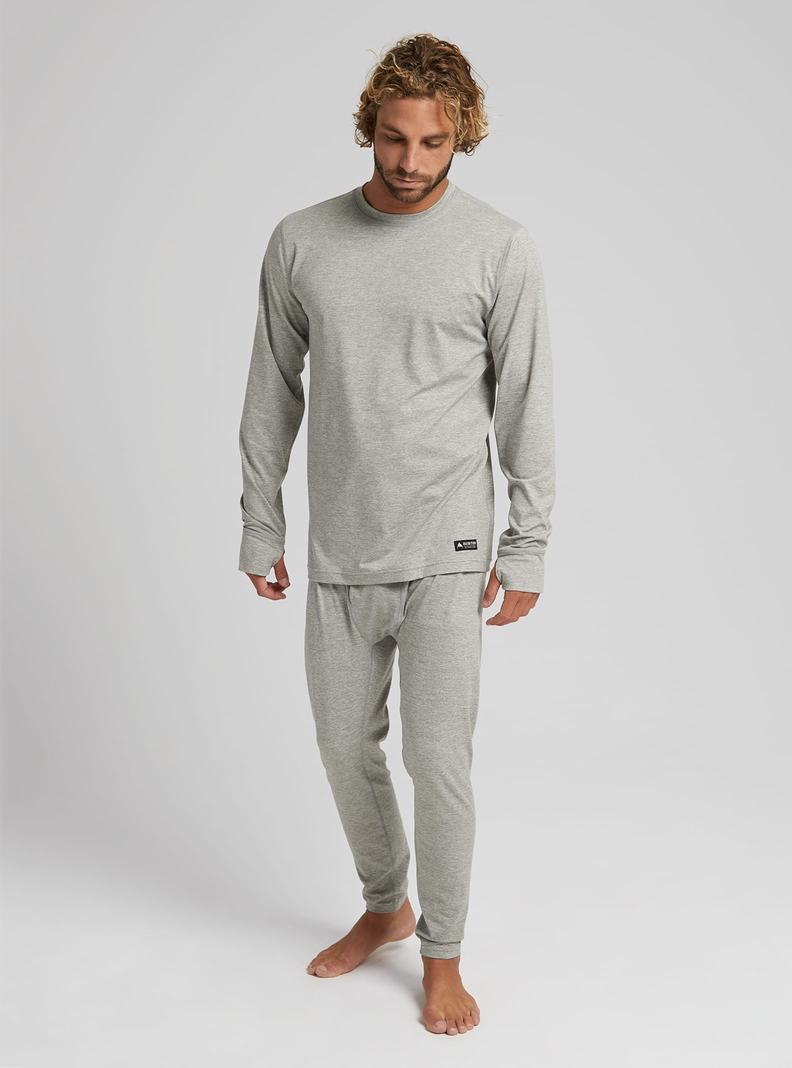 Burton Midweight Base Layer Crewneck Funktionswäsche Herren Grau | 987-GOHCSW