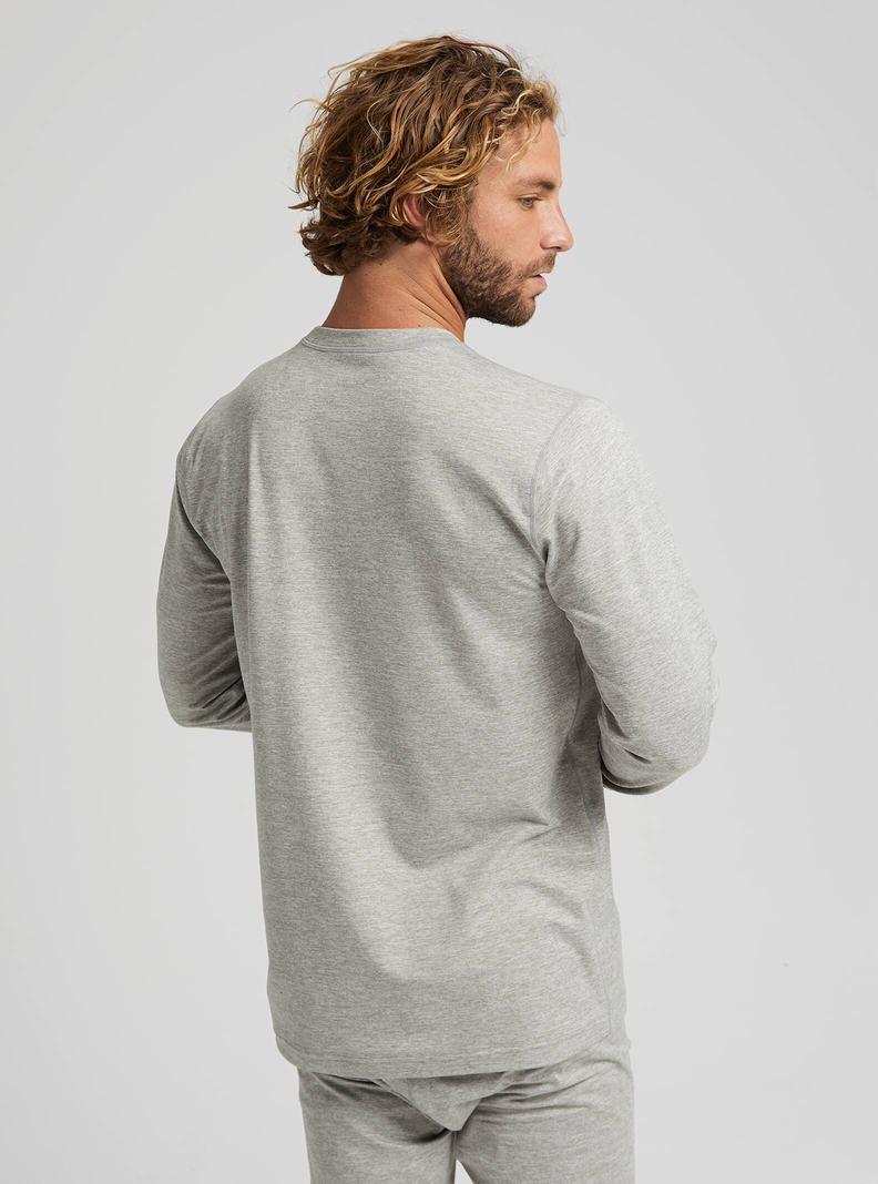 Burton Midweight Base Layer Crewneck Funktionswäsche Herren Grau | 987-GOHCSW
