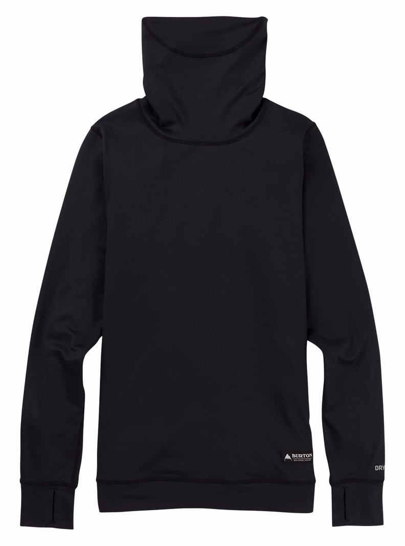 Burton Midweight Base Layer Long Neck Shirt Funktionswäsche Damen Schwarz | 064-PIOLFZ