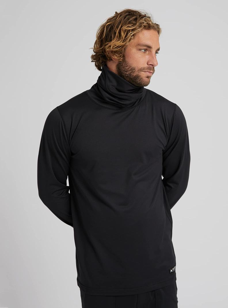 Burton Midweight Base Layer Long Neck Shirt Funktionswäsche Herren Schwarz | 187-PBJIUC