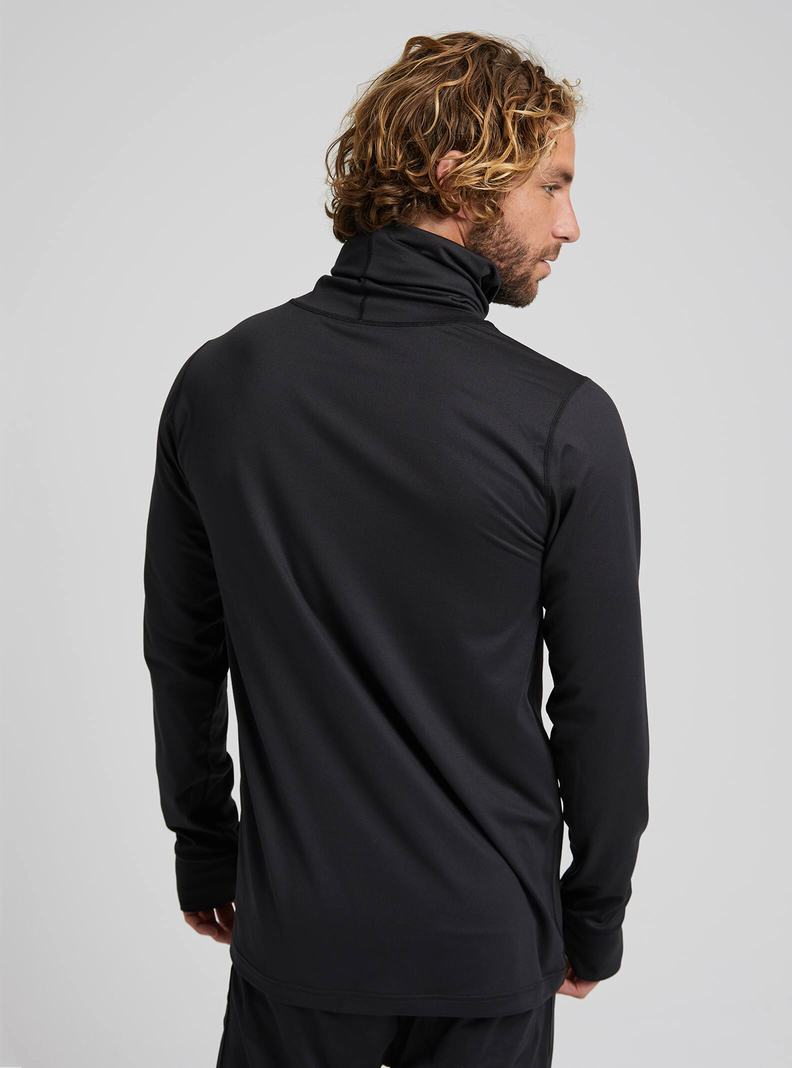 Burton Midweight Base Layer Long Neck Shirt Funktionswäsche Herren Schwarz | 187-PBJIUC