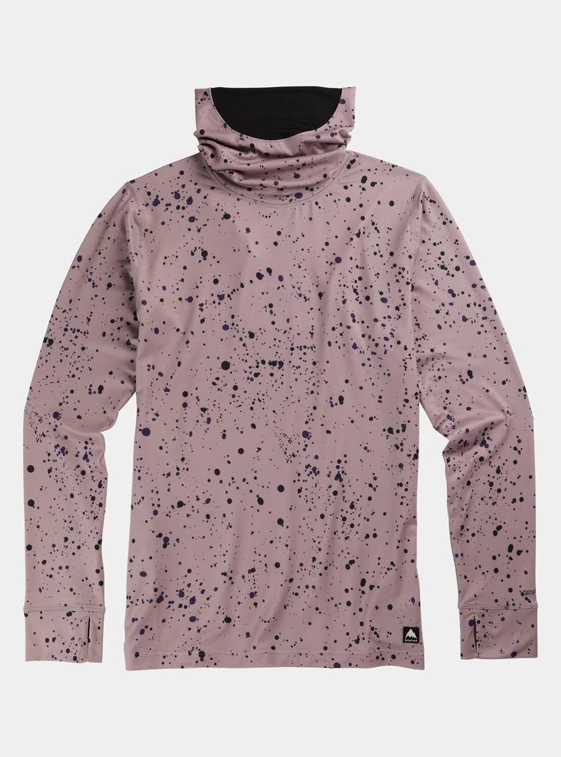 Burton Midweight Base Layer Long Neck Shirt Funktionswäsche Herren Lila | 431-KINMHO