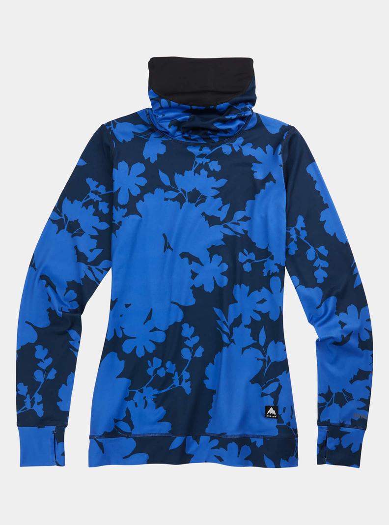 Burton Midweight Base Layer Long Neck Shirt Funktionswäsche Damen Blau | 963-UVIZBT