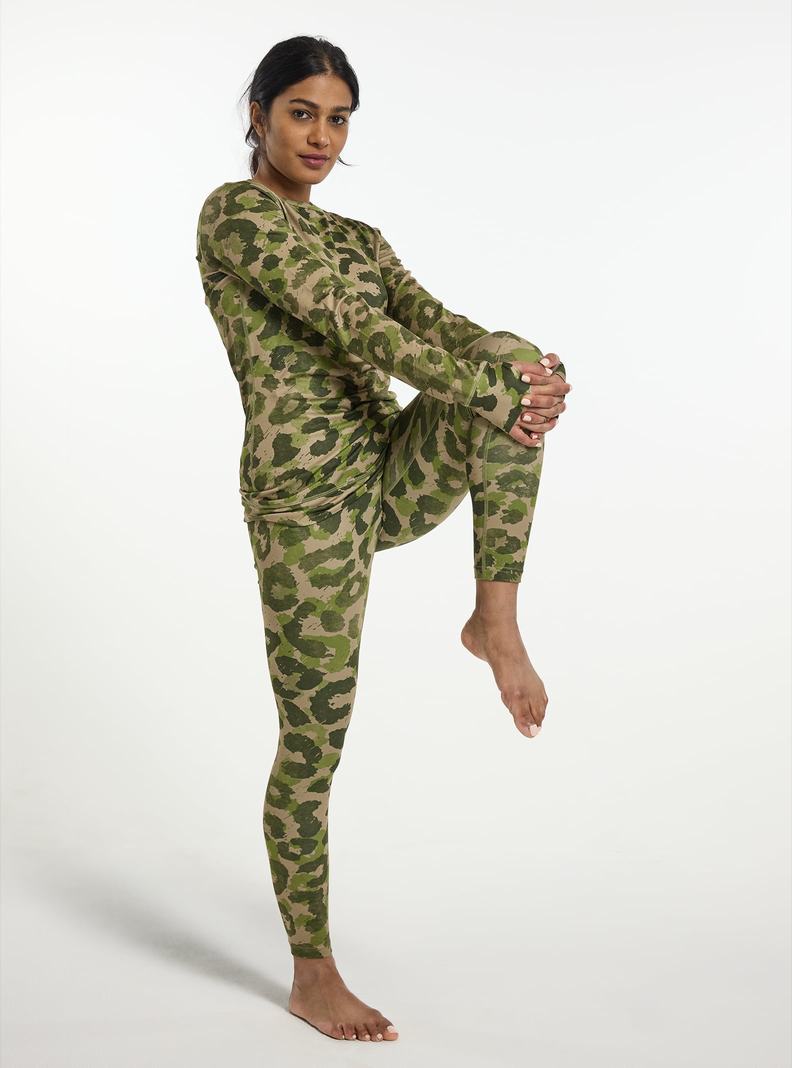 Burton Midweight Base Layer Pants Funktionswäsche Damen Khaki Grün | 076-DNWVFR